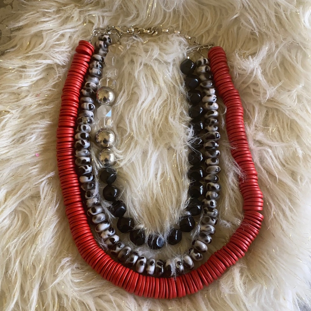 Sassy Jones Red Kamaria Necklace
